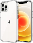 Jetech dėklas, skirtas iphone 12/12 pro 6.1 colio, niekada negelstantis telefono dėklas, apsauginis dėklas su nesibraižančiu skaidriu galiniu dangteliu (skaidrus)