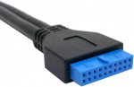 Usb 3.0 20-pin motininės plok&scaron;tės kabelis su žemo profilio laikikliu