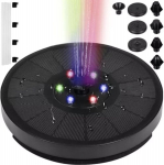 Led sodo fontanas su saulės baterija