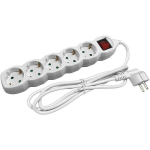 Entac ilgiklis 5 lizdų 1.5m 3680W IP20 su jungikliu