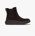 Motery&scaron;ki batai FitFlop F-mode Suede Flatform Chelsea, rudi