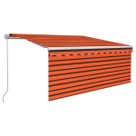 Rankiniu būdu i&scaron;traukiama markizė, oranžinė ir ruda, 3x2,5m CFE66760