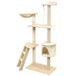 Draskyklė katėms su stovais i&scaron; sizalio, 150cm, smėlio sp. CFE8011041
