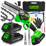 Akumuliatorinis mini grandininis pjūklas Maltec MasterCut, 1000W, su akumuliatoriumi ir įkrovikliu