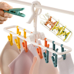 Dryer for socks underwear clothes hanger hanging 12 clothespins set