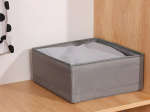 Textile organiser clothes clothes shoe box drawer grey