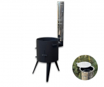 Krosnelė kazanui 8 L su kaminu Standart Kalmetal 3 mm