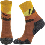 Kvėpuojančios vilnonės vasarinės trekingo kojinės 70% Merino COMODO, spalvotos