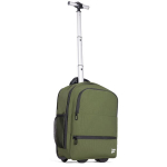 CabinFly Aircruiser Hybrid 40x30x20 cm Ryanair ir Wizzair Kuprinė su Ratukais Žalia
