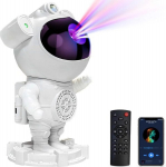 &scaron;viesos efektų astronautas - projektorius, LED 3D su kolonėle ir bluetooth garsiakalbiu