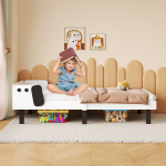 Lova, viengulė lova, 90 &times; 200 cm, balta