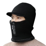 Užsegama juoda baklava, balaklava, unisex, universalaus dydžio