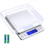 Virtuvinės svarstyklės 500 g / 0,01 g virtuvės svarstyklės su LCD ekranu