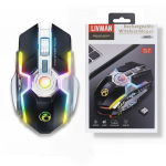 Įkraunama belaidė žaidimų pelė su 3200 dpi, rgb ap&scaron;vietimu ir 7 mygtukais LIVMAN G7
