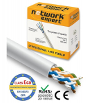 UTP tinklo kabelis NETWORK EXPERT Cat5E (Premium CCA), CPR Eca &ndash; 305 m pakuotėje