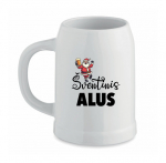Keramikinis bokalas &Scaron;ventinis alus, 1 vnt, balta