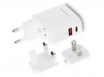Įkroviklis WAYME, USB-C/USB, 25W + led ap&scaron;vietimas