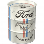 TAUPYKLĖ, NAFTOS STATINĖS &raquo;Ford Mustang - Horse & Stripes Logo&laquo;, Nostalgic-Art