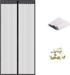 Jodsen magnetinis durų tinklelis nuo uodų 120x210 cm, juodas