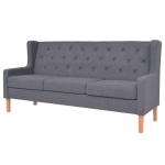 Trivietė sofa, pilka