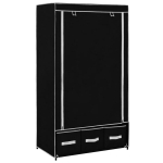 Drabužių spinta 87x49x159, juoda