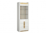 Vitrina BRW Alameda REG1W2S, balta