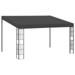 Prie sienos montuojama pavėsinė, 3x4 m, pilka
