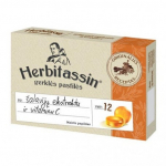 Maisto papildas Herbitassin gerklės pastilės su &scaron;alavijų ekstraktu ir vitaminu C, 12 pastilių