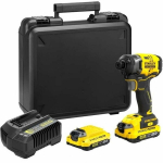Impact screwdriver - STANLEY FATMAX V20 - SFMCF820D2K-QW - 190 Nm Brushless - Lithium 18V - 2 Batteries 2Ah