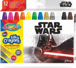 I&scaron;sukamos &scaron;ilkinės kreidelės Colorino Disney Star Wars 3 in 1, 12 spalvų