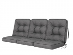 3-jų pagalvių komplektas sūpynėms Hobbygarden Venus 180 cm, pilkas
