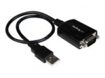 StarTech.com USB 2.0 auf Seriell Adapter - USB zu RS232 / DB9 Schnittstellen Konverter (COM) - Stecker / Stecker 0,3m - Serieller Adapter - USB - RS-232