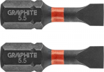Smūginiai antgaliai Sl5.5 x 25 mm, 2 vnt.