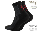 Merino vilnos trekking kojinės Stark Soul, juodos, 35-38