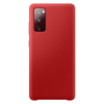 Silicone Case Soft Flexible Rubber Cover for Samsung Galaxy S20 FE 5G red (Red)