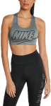 Sportinė liemenėlė moterims Nike Swooosh Futura Bra Grey, pilka