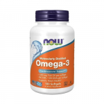 Maisto papildas NOW Omega 3 žuvų taukai 1000 mg, 120 kapsulių