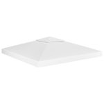 Pavėsinės uždangalas, 2 pakopų, baltas, 3x3m, 310 g/m&sup2;