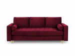 Sofa Milo Casa Santo, raudona/auksinės spalvos