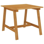 Sodo valgomojo stalas, 88x88x74cm, rudas
