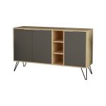Komoda Kalune Design 855, 142 cm, &scaron;viesiai ruda/pilka