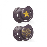 Silikoniniai dinaminiai čiulptukai Lovi Stardust, Violet, 3-6 mėn., 2 vnt.