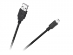 Cabletech USB - mini USB kabelis 1.8m Juodas