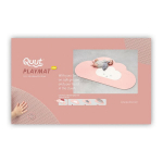 Žaidimų kilimėlis Playmat 145x90 0 mėn.+, rožinis