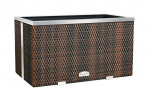 Lauko vazonas su laistymo sistema 95 cm x 39 cm x 43 cm, rudai juoda