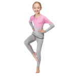 Termo apatinių drabužių rinkinys mergaitems Spokey Elsa, rožinė-pilka, 122/128 cm
