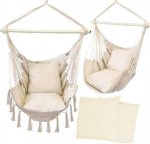 Sėdimas hamakas KX5852, smėlio spalvos