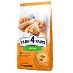 CLUB 4 PAWS PREMIUM pilnavertis sausas maistas suaugusioms katėms su vi&scaron;tiena, 14kg