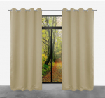 Paruo&scaron;tos užtemdytos užuolaidos ARCTIC ant kilpų, 140x250, ZARP-04 Smėlio spalvos