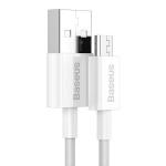 Greito įkrovimo USB Micro USB kabelis 2A,1m, baltas